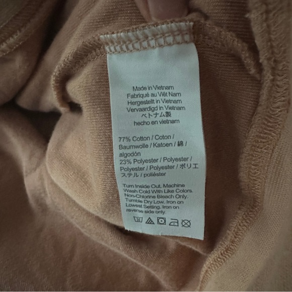 J.Crew Blush Relaxed Velour Hoodie Pullover Bronzed Clay M - Picture 4 of 5